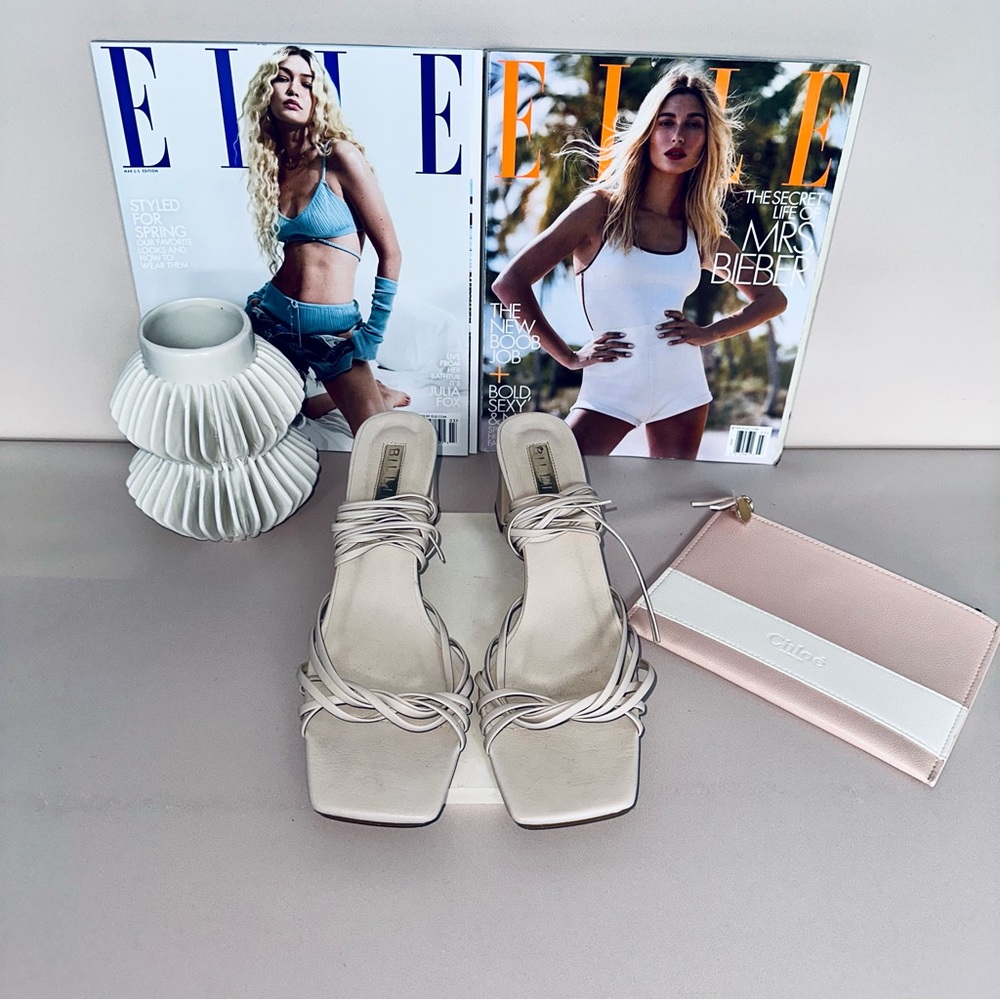 HEEL Light Beige Lace Up Heel